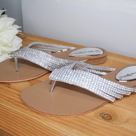 Glam! Crystal Flip Flop Sandals - Picture 4 of 7
